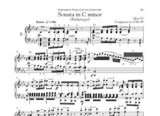beethoven piano sonata số 8 pathetique